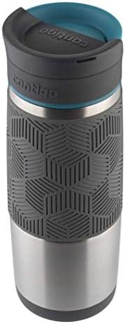 Contigo Transit Autoseal Travel Mug, Stainless Steel Thermal Mug, Vacuum Flask, Leakproof Tumbler, Coffee Mug with BPA Free Easy-Clean Lid, Biscay Bay, 460 ml