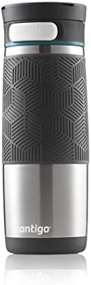 Contigo Transit Autoseal Travel Mug, Stainless Steel Thermal Mug, Vacuum Flask, Leakproof Tumbler, Coffee Mug with BPA Free Easy-Clean Lid, Biscay Bay, 460 ml