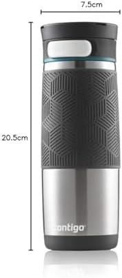 Contigo Transit Autoseal Travel Mug, Stainless Steel Thermal Mug, Vacuum Flask, Leakproof Tumbler, Coffee Mug with BPA Free Easy-Clean Lid, Biscay Bay, 460 ml