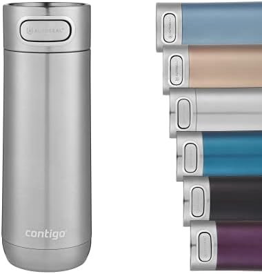 Contigo Luxe Autoseal Travel Mug, Stainless Steel Thermal Mug, Vacuum Flask, Leakproof Tumbler, dishwasher safe, Coffee Mug with BPA Free Easy-Clean Lid