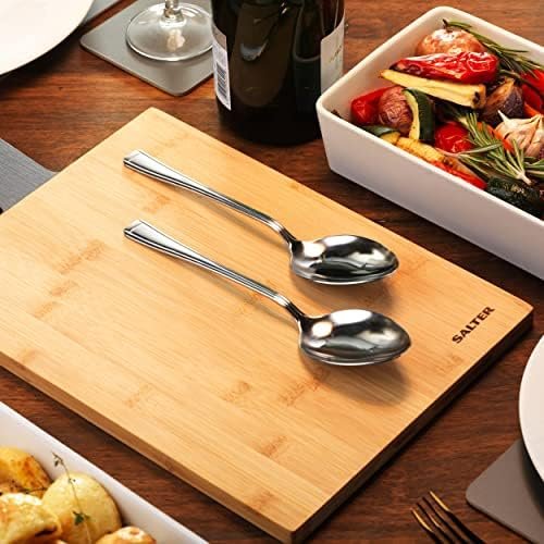 Salter COMBO-7489 Elegance Buxton 20 Piece Cutlery Set - Knives, Teaspoons, Serving Spoons, Table Spoons