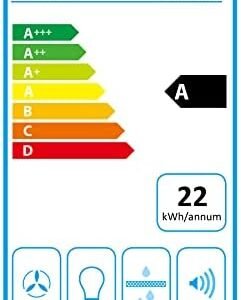 CIARRA CAS6201A Cooker Hood 60cm Stainless Steel Chimney Range Hood 600mm Recirculating Duct Kitchen Ventilation Extractor Fan