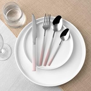 Salter BW10075CTK 16-Piece Stainless Steel Cutlery Set - Full Set Ombre Collection Flatware Service