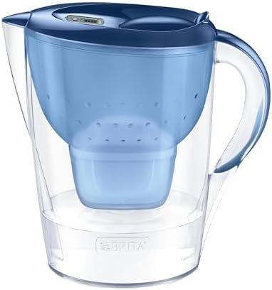 BRITA Marella XL Water Filter Jug Blue (3.5L) incl. 1x MAXTRA PRO All-in-1 cartridge - large-volume jug with digital LTI and Flip-Lid - now in sustainable Smart Box packaging