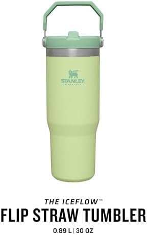Stanley IceFlow Flip Straw Water Bottle with Straw 0.89L - Keeps Cold for 12+ Hours - Leakproof - Stainless Steel Water Bottle - BPA-Free Travel Mug - Easy to Carry - Dishwasher Safe