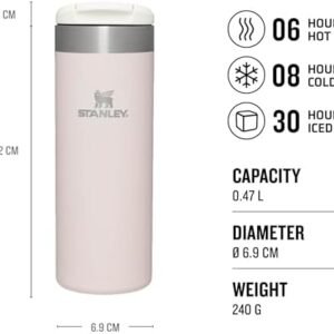 Stanley Aerolight Transit Travel Mug - Keeps 6 Hours Hot - 8 Hours Cold - Dishwasher Safe - Leakproof - Car Cup Holder Compatible - Thermos Coffee Mug