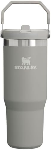 Stanley IceFlow Stainless Steel Tumbler - Vacuum Insulated Water Bottle for Home, Office or Car Reusable Cup with Straw Leak Resistant Flip Cold for 12 Hours or Iced for 2 Days, Ash, 30OZ