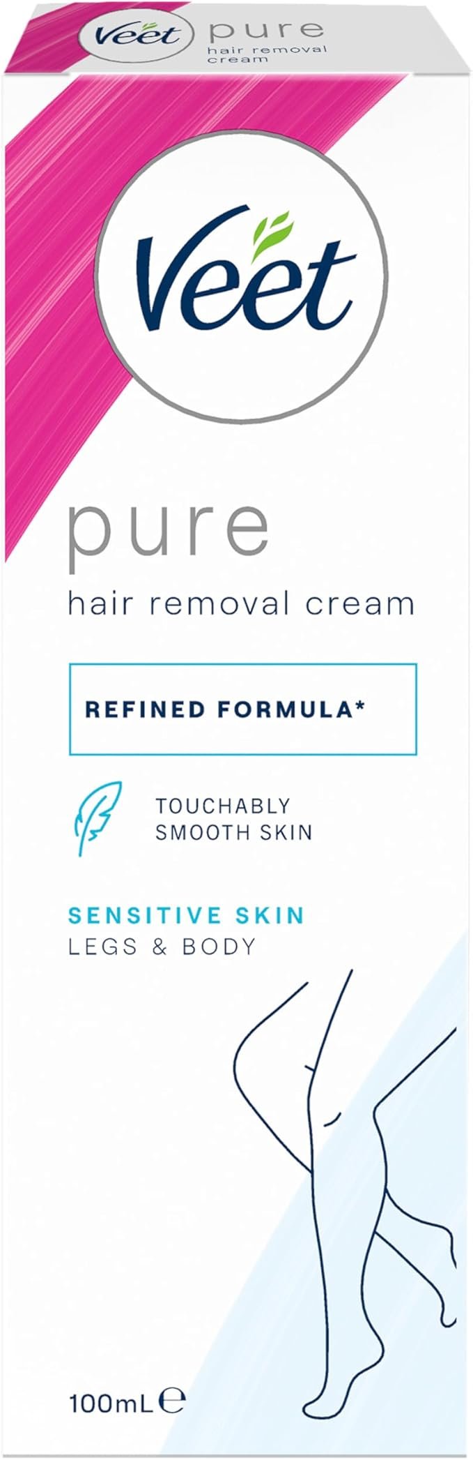 Veet Pure Hair Removal Cream Legs & Body Sensitive 100ml
