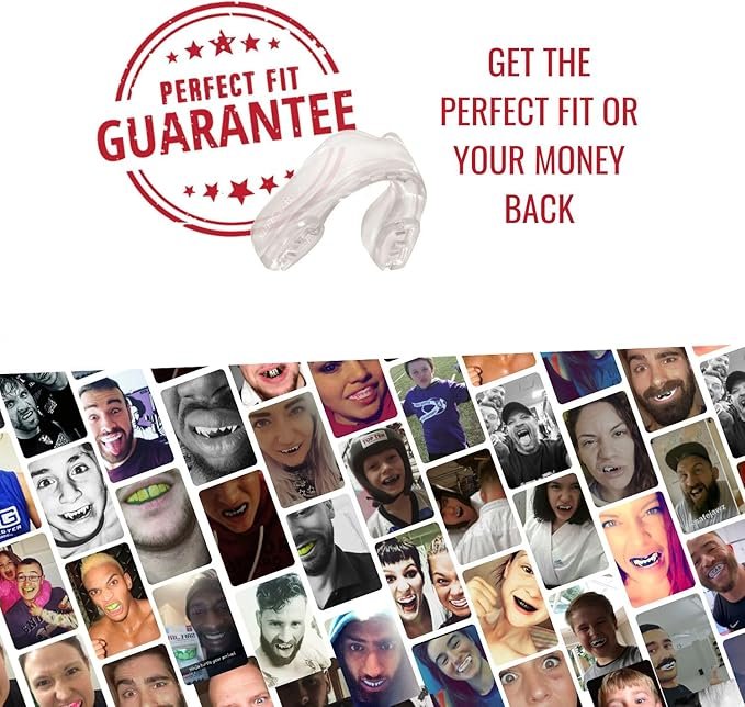 SafeJawz Elements Wind Dual Layer Mouthguard, Premium Protection Adult