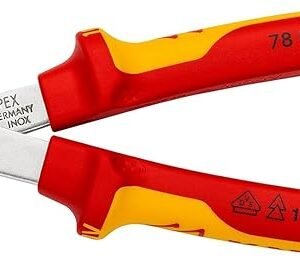 KNIPEX Electronic Super Knips Electronics Diagonal Cutter, 125 mm, VDE, Soft Wire(Copper) to 1.6 mm, Medium Hard Wire to 1 mm, 78 06 125