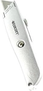 Westcott E-84019 00 Retractable Metal Utility Knife - Silver