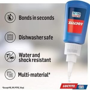 Loctite Super Glue 20g, All Purpose Liquid Adhesive for Repairs, Super Strong Clear Glue for Various Materials, Superglue for Precise Repairs, 1 x 20g