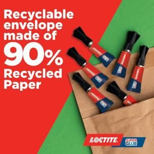 Loctite Universal, Strong All Purpose Adhesive for Repairs, Clear Glue for Various Materials, Easy to Use Instant Super Glue, Convenient Travel Size 3 x 1g x 2