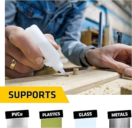 Everbuild Stick2 Superglue High Viscosity – Suitable for DIY & Professional Projects – Industrial Grade – High Strength – Rapid Setting – Clear – 50g