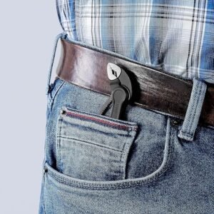 KNIPEX Cobra XS Mini Water Pump Pliers, 100 mm, Nuts to 24 mm Fine Adjustment by Button Push, Edc, 87 00 100