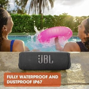 JBL Flip 6 Portable Bluetooth Speaker with 2-way speaker system and powerful JBL Original Pro Sound, up to 12 hours of playtime, in squad